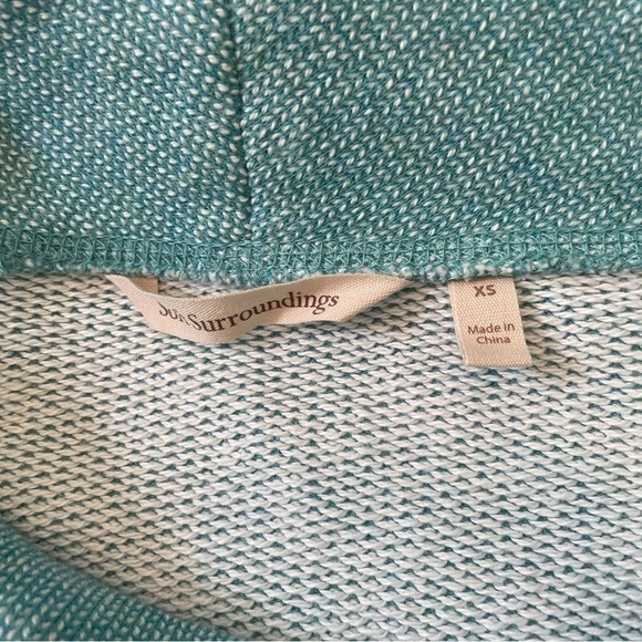Soft Surroundings XS Santorini Shores Pullover Top Blue Casual Coastal Lounge - Picture 8 of 9